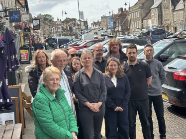 Cllr Romaine with residents in Chipping Sodbury